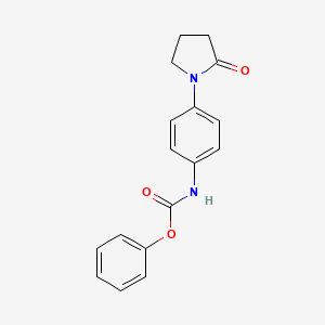 B2706104 Phenyl (4-(2-oxopyrrolidin-1-yl)phenyl)carbamate CAS No. 941933-15-9