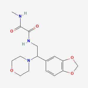 N1-(2-(benzo[d][1,3]dioxol-5-yl)-2-morpholinoethyl)-N2-methyloxalamide