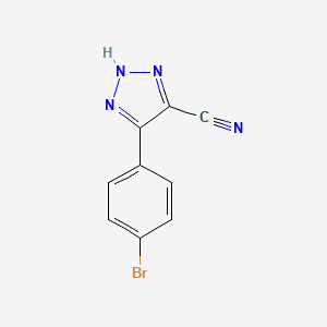 B2706107 4-(4-Bromophenyl)-1H-1,2,3-triazole-5-carbonitrile CAS No. 1119392-12-9; 21537-95-1