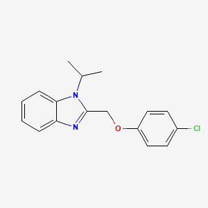 molecular formula C17H17ClN2O B2706117 2-((4-氯苯氧基)甲基)-1-异丙基-1H-苯并[d]咪唑 CAS No. 612049-71-5