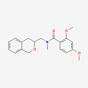 molecular formula C20H23NO4 B2706118 N-(isochroman-3-ylmethyl)-2,4-dimethoxy-N-methylbenzamide CAS No. 2034447-98-6