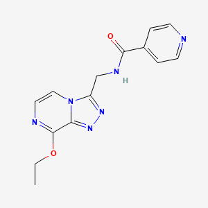molecular formula C14H14N6O2 B2706143 N-((8-ethoxy-[1,2,4]triazolo[4,3-a]pyrazin-3-yl)methyl)isonicotinamide CAS No. 2034547-18-5