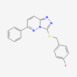 3-((4-Fluorobenzyl)thio)-6-phenyl-[1,2,4]triazolo[4,3-b]pyridazine