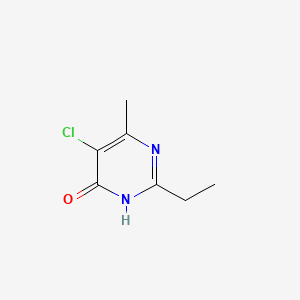 molecular formula C7H9ClN2O B2706207 5-chloro-2-ethyl-6-methylpyrimidin-4(3H)-one CAS No. 20551-33-1