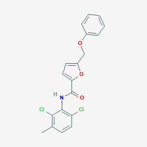 molecular formula C19H15Cl2NO3 B270621 N-(2,6-dichloro-3-methylphenyl)-5-(phenoxymethyl)-2-furamide 