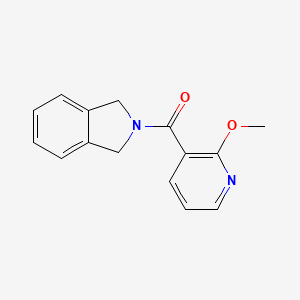 molecular formula C15H14N2O2 B2706212 Isoindolin-2-yl(2-methoxypyridin-3-yl)methanone CAS No. 2034378-80-6