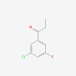 molecular formula C9H8ClFO B2706213 1-(3-氯-5-氟苯基)丙酮 CAS No. 886496-66-8