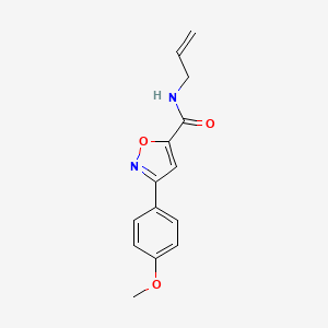 molecular formula C14H14N2O3 B2706215 N-allyl-3-(4-methoxyphenyl)-5-isoxazolecarboxamide CAS No. 477859-13-5