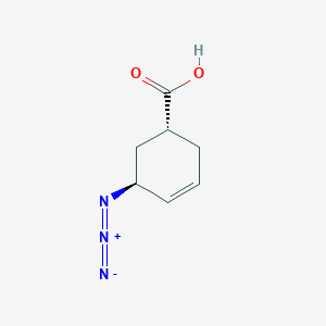 molecular formula C7H9N3O2 B2706217 (1R,5S)-5-偶氮环己-3-烯-1-甲酸 CAS No. 120990-26-3