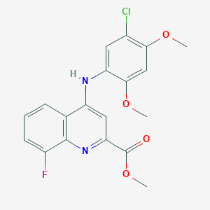 molecular formula C19H16ClFN2O4 B2706234 N-(2-furylmethyl)-2-[1-(1H-indol-2-ylcarbonyl)piperidin-4-yl]acetamide CAS No. 1207041-53-9