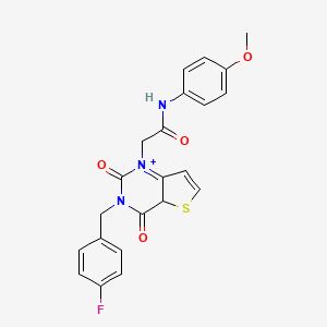 2-{3-[(4-fluorophenyl)methyl]-2,4-dioxo-1H,2H,3H,4H-thieno[3,2-d]pyrimidin-1-yl}-N-(4-methoxyphenyl)acetamide