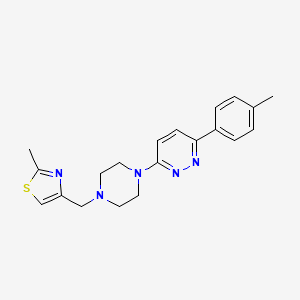 2-Methyl-4-[[4-[6-(4-methylphenyl)pyridazin-3-yl]piperazin-1-yl]methyl]-1,3-thiazole