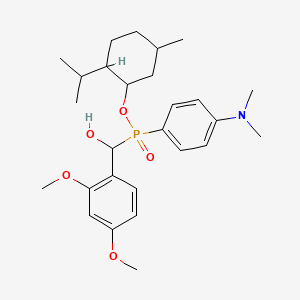2-Isopropyl-5-methylcyclohexyl ((2,4-dimethoxyphenyl)(hydroxy)methyl)(4-(dimethylamino)phenyl)phosphinate