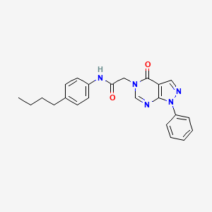 N-(4-butylphenyl)-2-(4-oxo-1-phenyl-1H-pyrazolo[3,4-d]pyrimidin-5(4H)-yl)acetamide