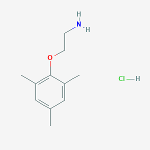 molecular formula C11H18ClNO B2706253 [2-(Mesityloxy)ethyl]amine hydrochloride CAS No. 1048664-12-5; 91339-50-3