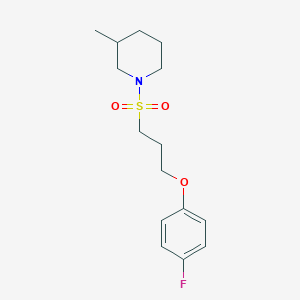 1-((3-(4-Fluorophenoxy)propyl)sulfonyl)-3-methylpiperidine
