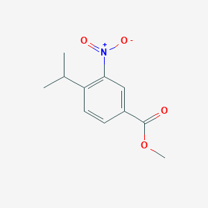 molecular formula C11H13NO4 B2706287 4-Isopropyl-3-nitro-benzoic acid methyl ester CAS No. 99856-00-5