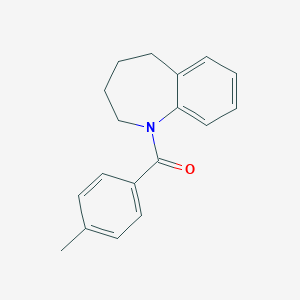 molecular formula C18H19NO B270629 1-(4-methylbenzoyl)-2,3,4,5-tetrahydro-1H-1-benzazepine 