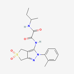 molecular formula C18H22N4O4S B2706296 N1-(丙基)-N2-(5,5-二氧化-2-(邻甲苯)-4,6-二氢-2H-噻吩[3,4-c]吡唑-3-基)草酰胺 CAS No. 899994-86-6