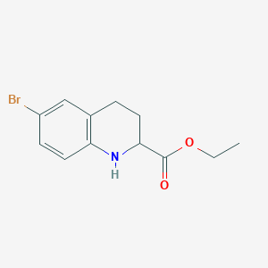 molecular formula C12H14BrNO2 B2706304 Ethyl 6-bromo-1,2,3,4-tetrahydroquinoline-2-carboxylate CAS No. 2089667-88-7