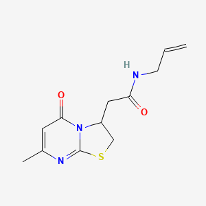 N-allyl-2-(7-methyl-5-oxo-3,5-dihydro-2H-thiazolo[3,2-a]pyrimidin-3-yl)acetamide