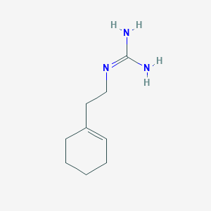 molecular formula C9H17N3 B2706348 N-(2-环己-1-烯基-乙基)-甲基三胺 CAS No. 72357-64-3