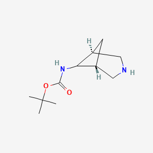 molecular formula C11H20N2O2 B2706356 endo-6-(Boc-amino)-3-azabicyclo[3.1.1]heptane CAS No. 1614256-81-3