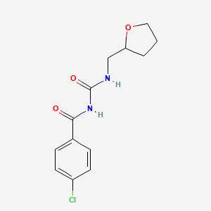 molecular formula C13H15ClN2O3 B2706358 4-氯-N-(((四氢呋喃-2-基)甲基)氨基甲酰)苯甲酰胺 CAS No. 534559-59-6