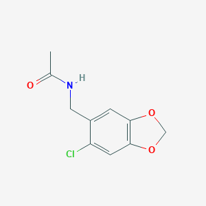 N-[(6-chloro-1,3-benzodioxol-5-yl)methyl]acetamide