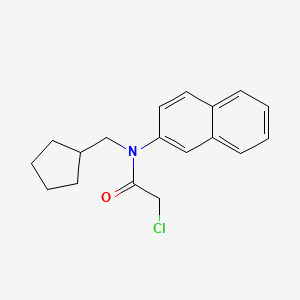 2-Chloro-N-(cyclopentylmethyl)-N-naphthalen-2-ylacetamide