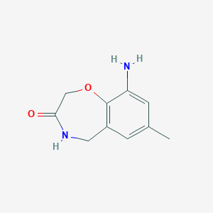 molecular formula C10H12N2O2 B270643 9-amino-7-methyl-4,5-dihydro-1,4-benzoxazepin-3(2H)-one 