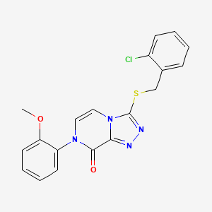 3-((2-chlorobenzyl)thio)-7-(2-methoxyphenyl)-[1,2,4]triazolo[4,3-a]pyrazin-8(7H)-one