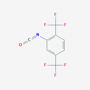 molecular formula C9H3F6NO B2706444 2,5-Bis(trifluoromethyl)phenyl isocyanate CAS No. 42354-31-4