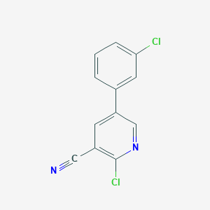 molecular formula C12H6Cl2N2 B2706448 2-氯-5-(3-氯苯基)烟酰腙 CAS No. 338964-13-9
