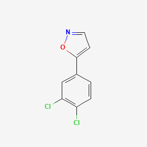 molecular formula C9H5Cl2NO B2706459 5-(3,4-Dichlorophenyl)isoxazole CAS No. 138716-63-9