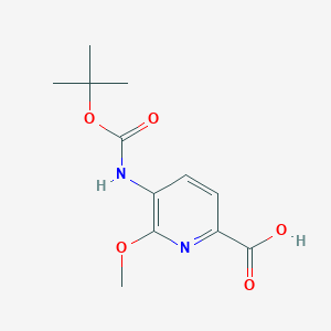 6-Methoxy-5-[(2-methylpropan-2-yl)oxycarbonylamino]pyridine-2-carboxylic acid