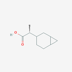 molecular formula C10H16O2 B2706479 (2R)-2-(3-Bicyclo[4.1.0]heptanyl)propanoic acid CAS No. 2248216-28-4