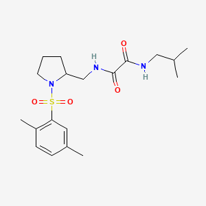 N1-((1-((2,5-dimethylphenyl)sulfonyl)pyrrolidin-2-yl)methyl)-N2-isobutyloxalamide