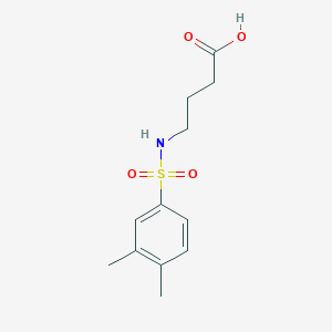 molecular formula C12H17NO4S B2706485 4-(3,4-二甲基苯基磺酰氨基)丁酸 CAS No. 857041-67-9