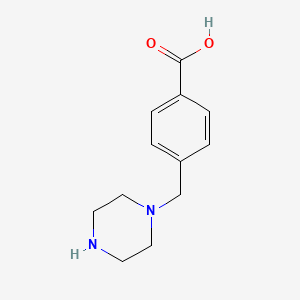molecular formula C12H16N2O2 B2706500 4-(Piperazin-1-ylmethyl)benzoic acid CAS No. 220213-15-0