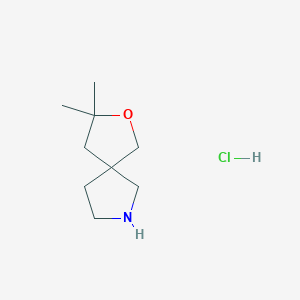 3,3-Dimethyl-2-oxa-7-azaspiro[4.4]nonane;hydrochloride