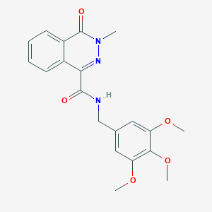 molecular formula C20H21N3O5 B270651 3-methyl-4-oxo-N-(3,4,5-trimethoxybenzyl)-3,4-dihydro-1-phthalazinecarboxamide 