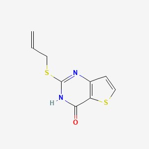 molecular formula C9H8N2OS2 B2706511 2-(Allylsulfanyl)thieno[3,2-d]pyrimidin-4-ol CAS No. 478067-55-9