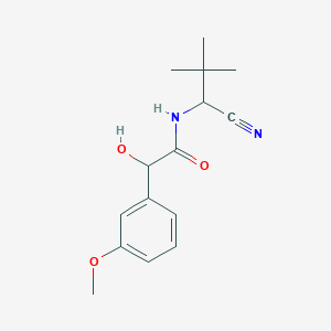 molecular formula C15H20N2O3 B2706512 N-(1-cyano-2,2-dimethylpropyl)-2-hydroxy-2-(3-methoxyphenyl)acetamide CAS No. 1797961-44-4
