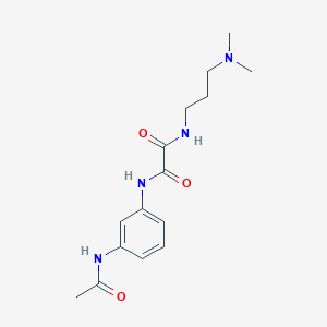 N'-(3-acetamidophenyl)-N-[3-(dimethylamino)propyl]oxamide