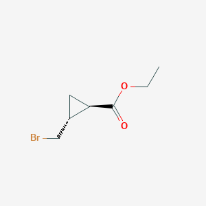 Rac-ethyl 2-(bromomethyl)cyclopropane-1-carboxylate, trans