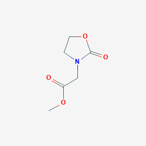 molecular formula C6H9NO4 B2706549 甲基2-(2-氧代-1,3-噁唑啉-3-基)乙酸酯 CAS No. 133473-89-9