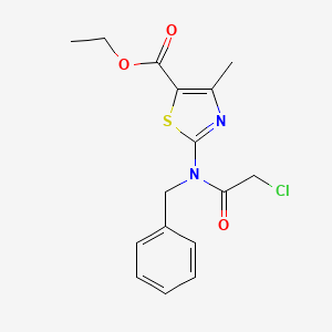 ethyl 2-(N-benzyl-2-chloroacetamido)-4-methyl-1,3-thiazole-5-carboxylate