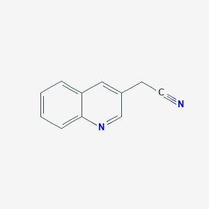 molecular formula C11H8N2 B2706559 3-喹啉基乙腈 CAS No. 21863-57-0