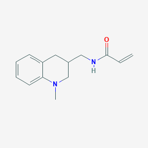 molecular formula C14H18N2O B2706569 N-[(1-Methyl-3,4-dihydro-2H-quinolin-3-yl)methyl]prop-2-enamide CAS No. 2195972-78-0
